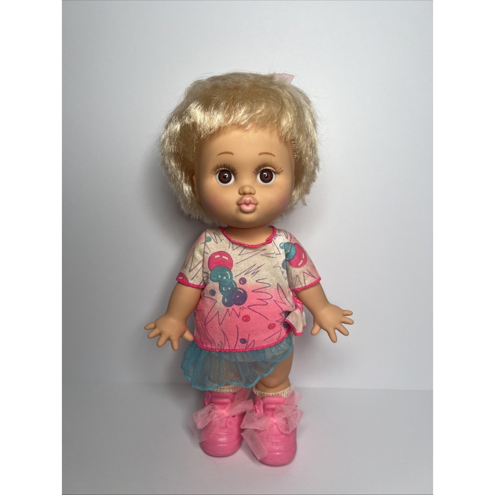 Vintage 1990 Galoob Baby Face So Loving Laura #4 Near Complete Original Outfit